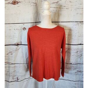 Eileen Fisher Merino Wool Lightweight Sweater Size Medium Petite